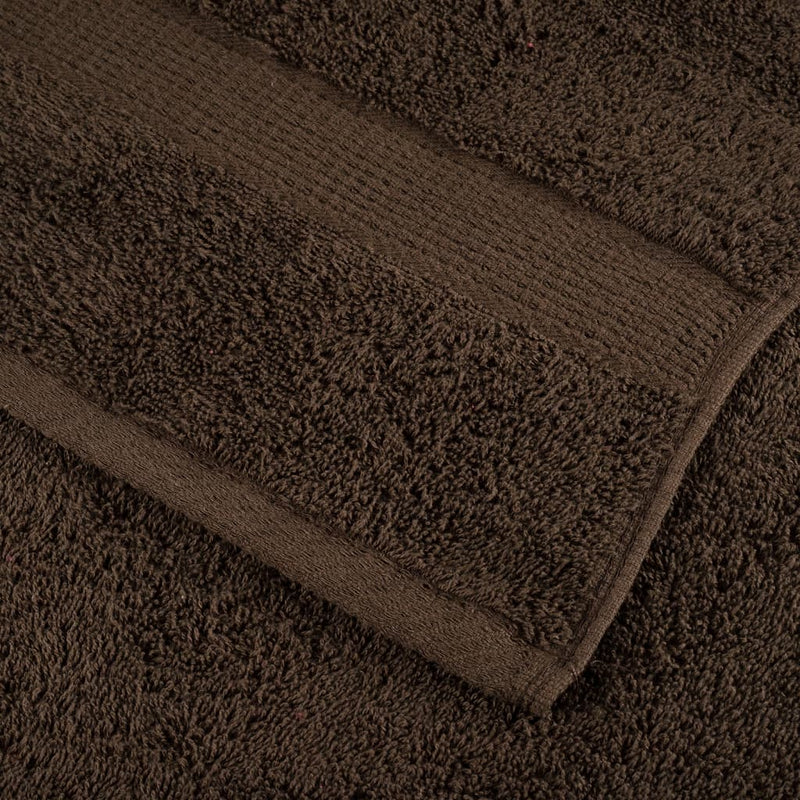 Prosoape de baie premium, SOLUND 2 buc maro 100x150cm 600gsm
