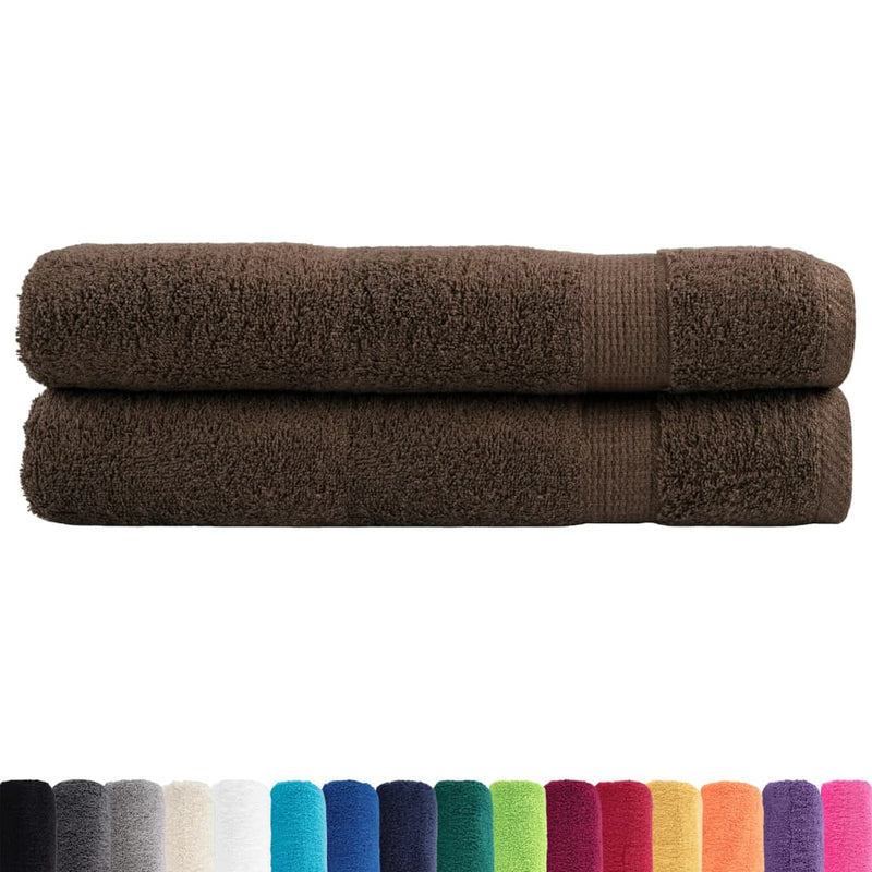 Prosoape premium, SOLUND 2 buc maro 100x200cm 600gsm