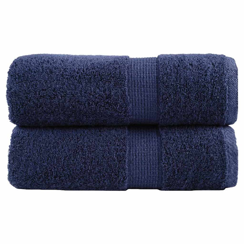 Prosoape de baie premium, SOLUND, 2 buc., bleumarin, 30 x 30 cm, 600 g/m²