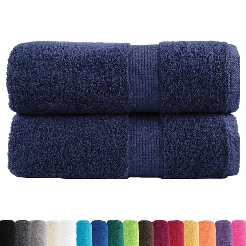 Prosoape de baie premium, SOLUND, 2 buc., bleumarin, 30 x 30 cm, 600 g/m²