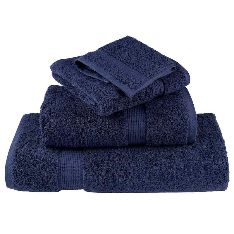 Prosoape de baie premium, SOLUND, 2 buc., bleumarin, 30 x 30 cm, 600 g/m²