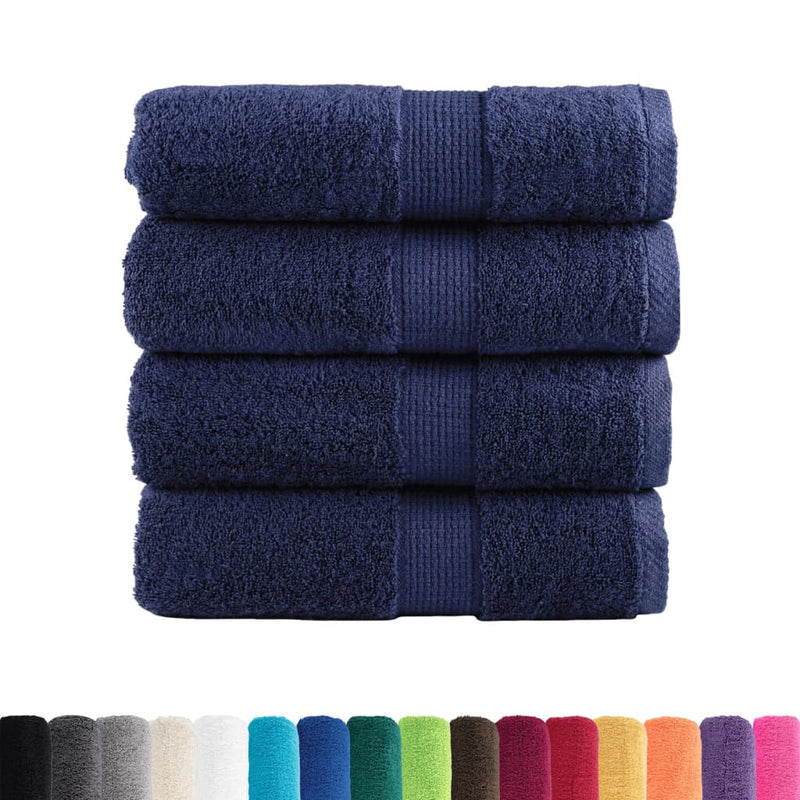 Prosoape oaspeți premium, SOLUND, 4buc. bleumarin 30x50cm 600gsm