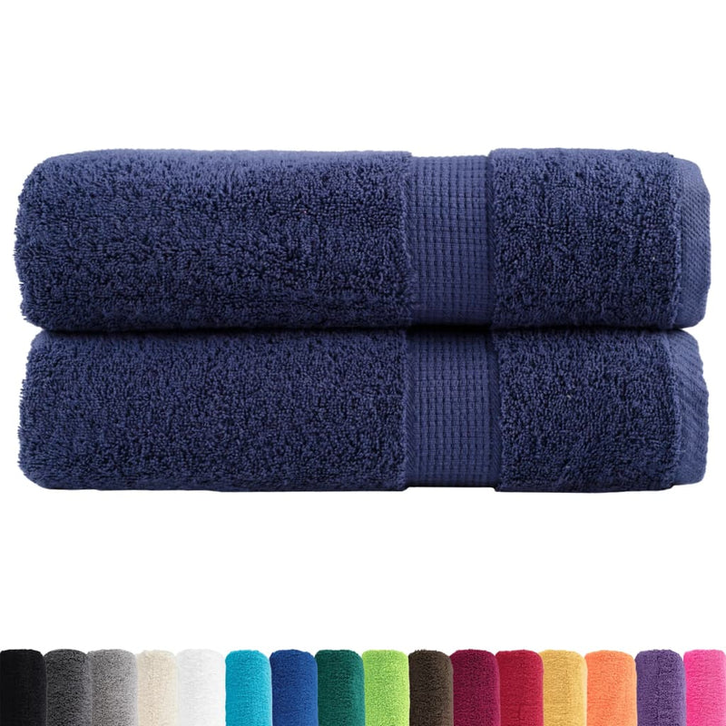 Prosoape de mâini premium, SOLUND 2buc bleumarin 50x100cm 600gsm