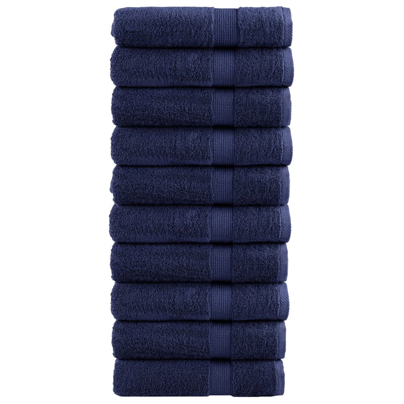 Prosoape de baie premium, SOLUND 10buc albastru 100x150cm 600gsm
