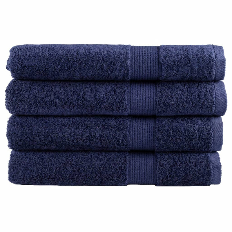 Prosoape premium, SOLUND 4 buc bleumarin 100x200cm 600gsm