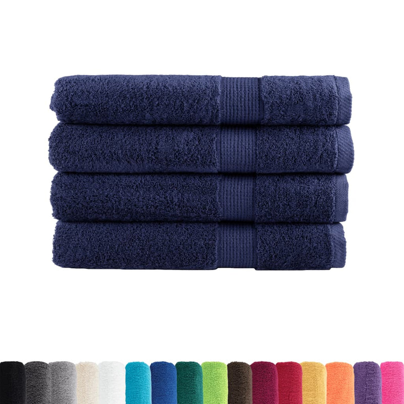 Prosoape premium, SOLUND 4 buc bleumarin 100x200cm 600gsm