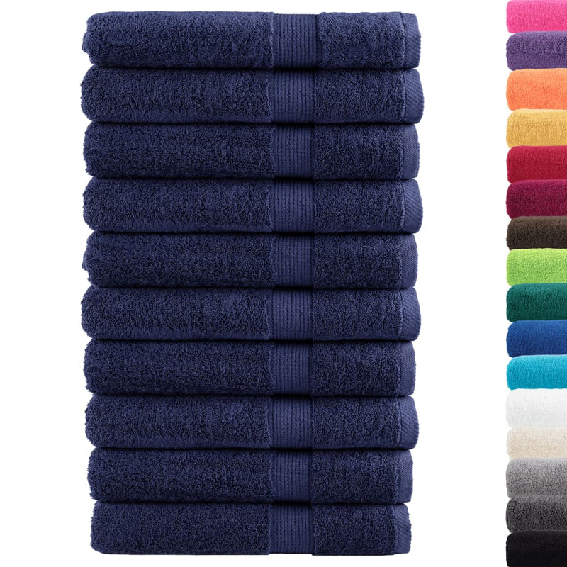 Prosoape premium, SOLUND 10buc bleumarin 100x200cm 600gsm