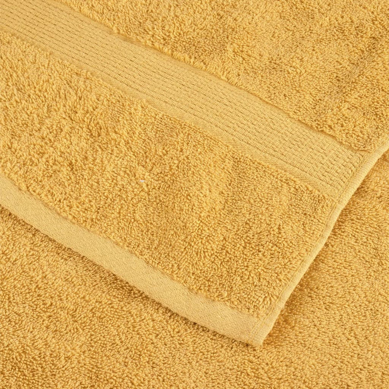 Prosoape de mâini premium, SOLUND 4 buc auriu 50x100cm 600gsm