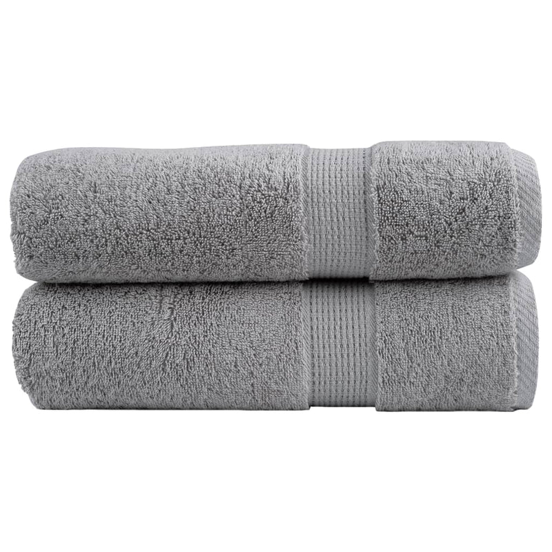 Prosoape de mâini premium, SOLUND 2 buc gri 50x100cm 600gsm