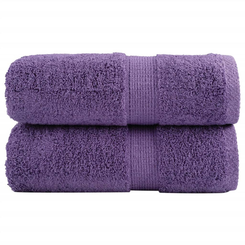 Prosoape de baie premium SOLUND, 2 buc., violet, 30x30 cm, 600 g/m²