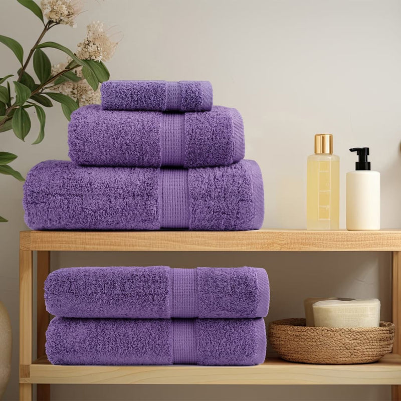 Prosoape de baie premium SOLUND, 2 buc., violet, 30x30 cm, 600 g/m²