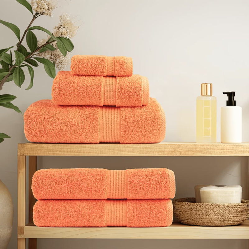 Prosoape de baie premium SOLUND, 2 buc. portocalii, 30x30 cm, 600 g/m²