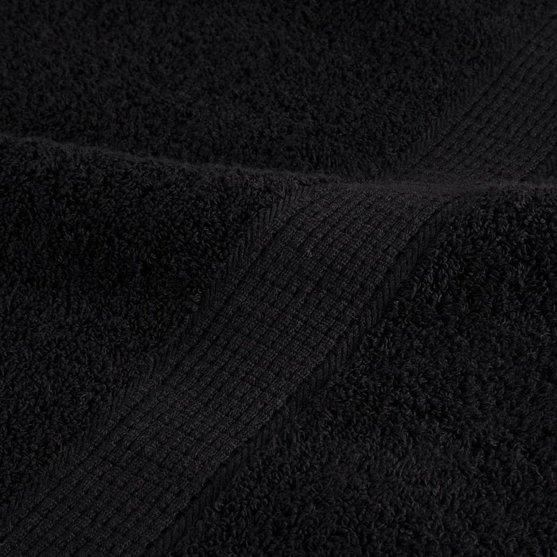 Prosoape de baie premium SOLUND, 4 buc., negru, 30x30 cm, 600 g/m²