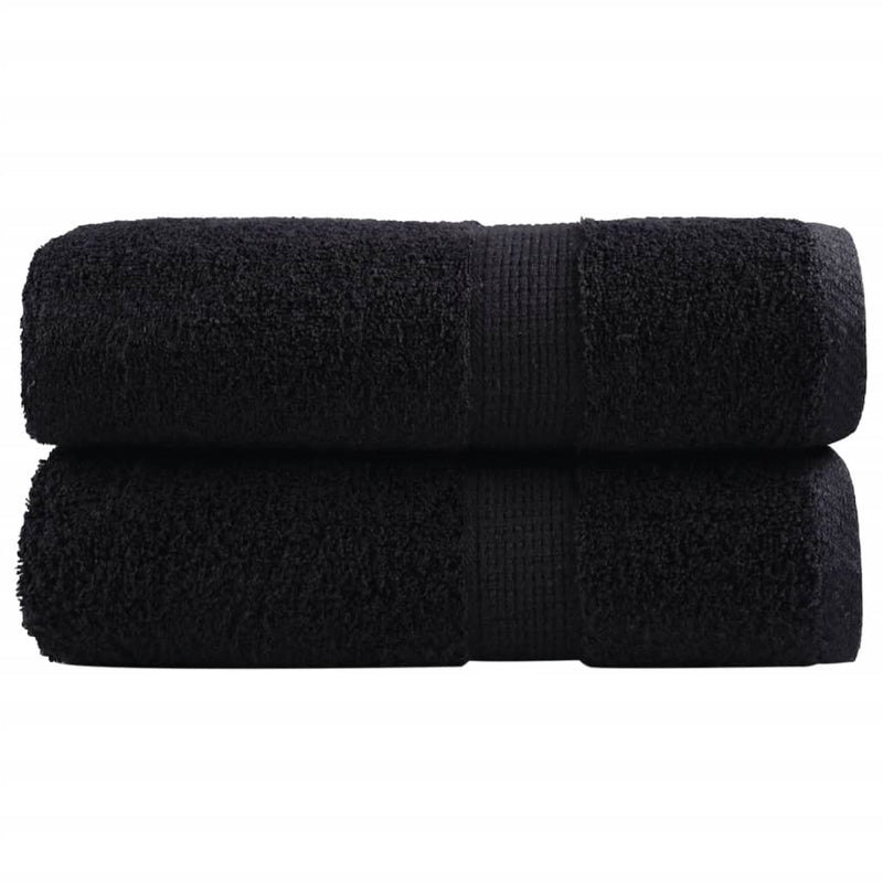 Prosoape oaspeți premium SOLUND 2 buc. negru 30x50 cm 600 gsm