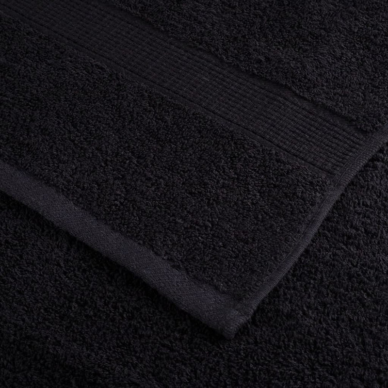 Prosoape oaspeți premium SOLUND 10 buc. negru 30x50 cm 600 gsm