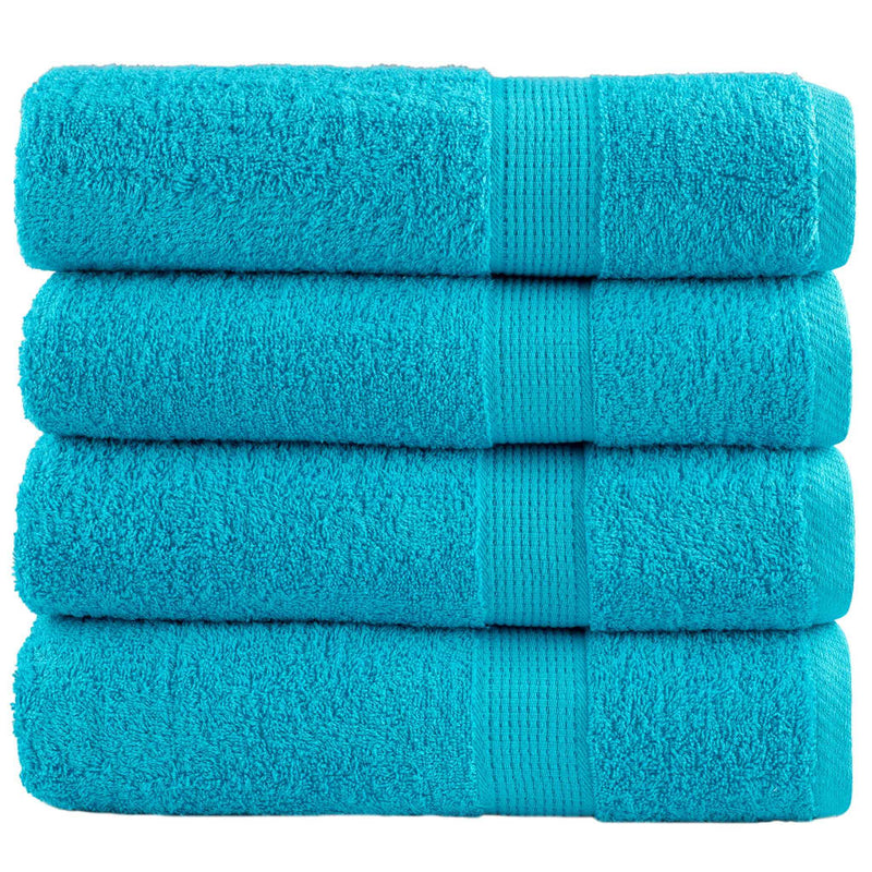 Prosoape de mâini premium SOLUND 4 buc. turcoaz 50x100cm 600gsm