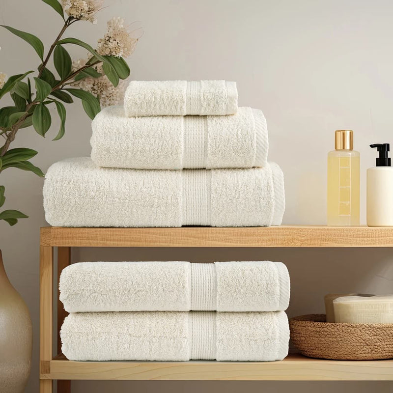 Prosoape de baie premium SOLUND, 2 buc., crem, 30x30 cm, 600 g/m²
