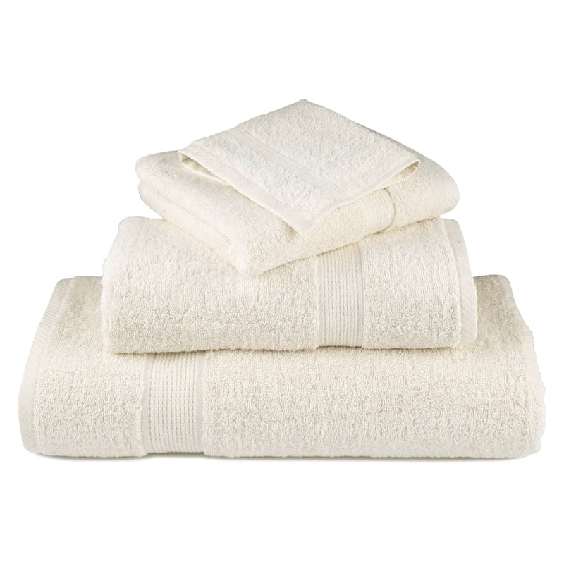 Prosoape de baie premium SOLUND, 4 buc., crem, 30x30 cm, 600 g/m²