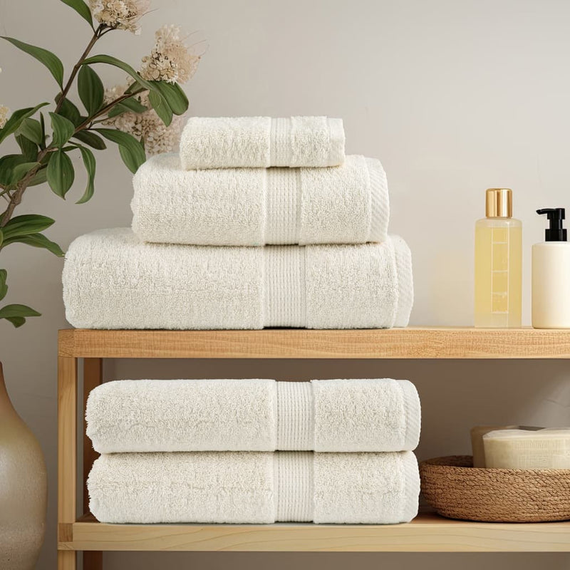 Prosoape de baie premium SOLUND, 10 buc., crem, 30x30 cm, 600 g/m²