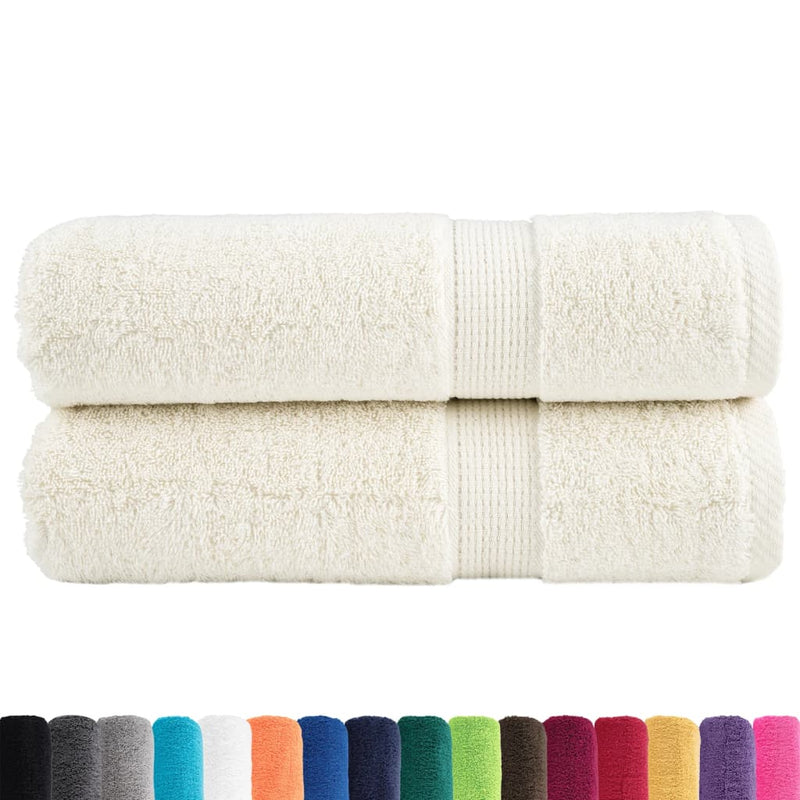 Prosoape de mâini premium SOLUND 2 buc. crem 50x100cm 600 gsm
