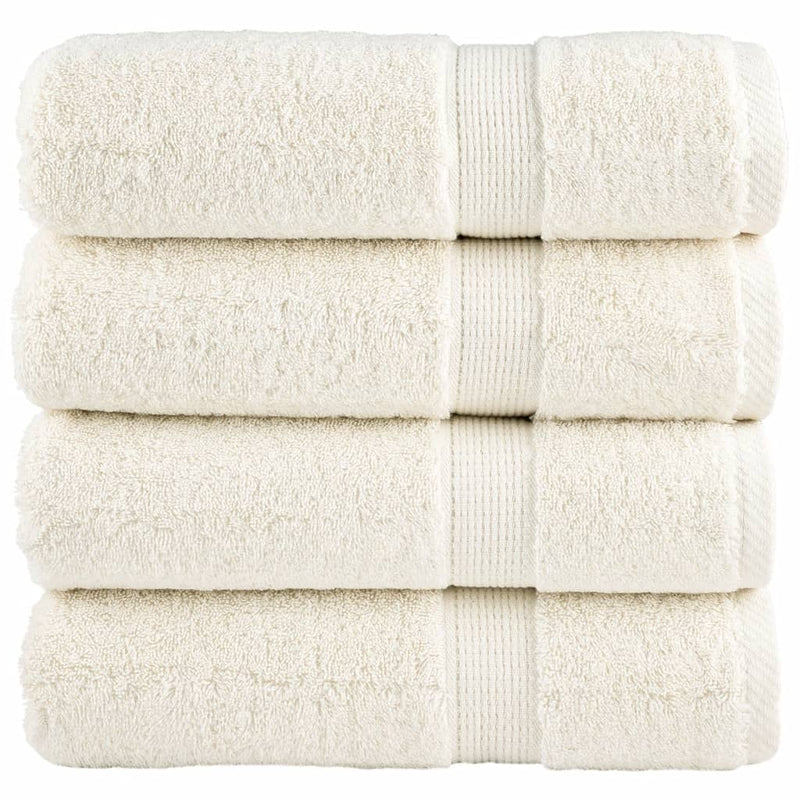 Prosoape de mâini premium SOLUND 4 buc. crem 50x100cm 600 gsm