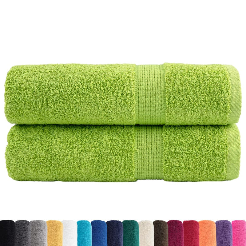 Prosoape de duș premium SOLUND 2 buc. verde 70x140 cm 600 gsm