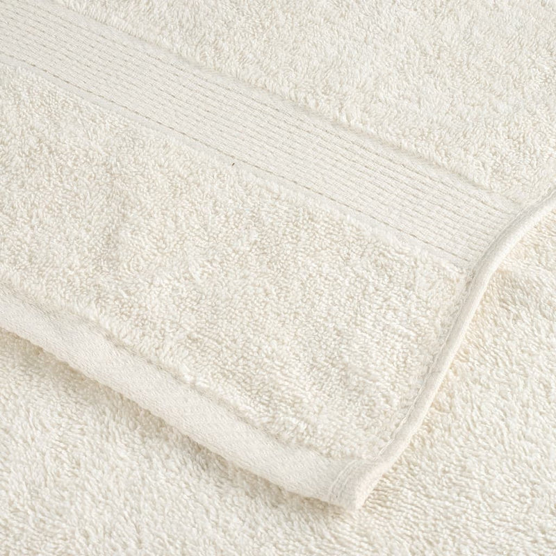 Set de prosoape premium SOLUND, 12 piese, crem, 600 g/m²