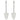 Calapoade de pantofi, 5 perechi, alb, EU 35-38, plastic