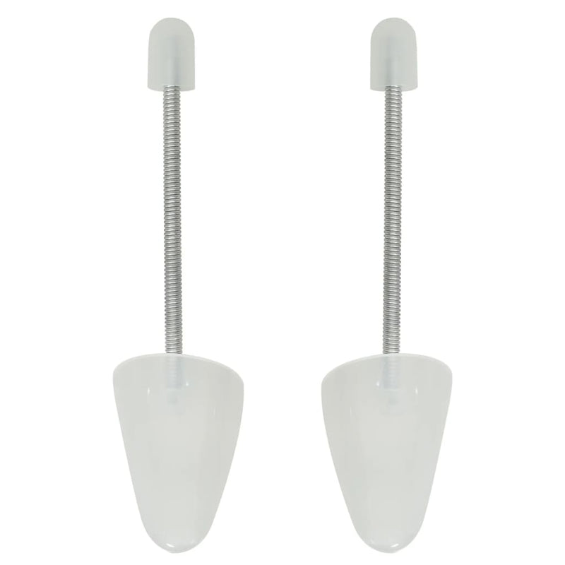 Calapoade de pantofi, 5 perechi, alb, EU 35-38, plastic