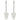 Calapoade de pantofi, 5 perechi, alb, EU 38-44, plastic