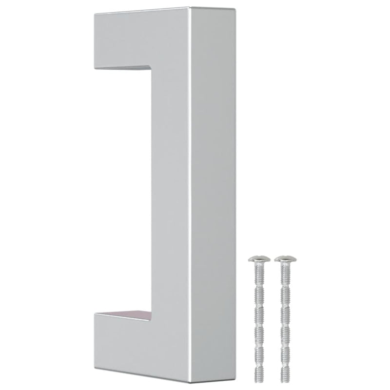 Mânere de dulap, 20 buc., argintiu, 64 mm, oțel inoxidabil