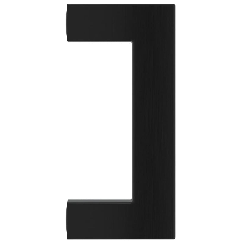 Mânere de dulap, 20 buc., negru, 64 mm, oțel inoxidabil