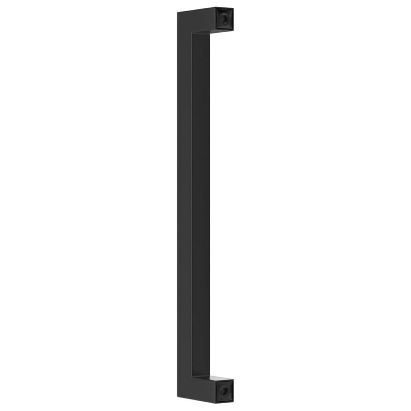 Mânere de dulap, 20 buc., negru, 192 mm, oțel inoxidabil