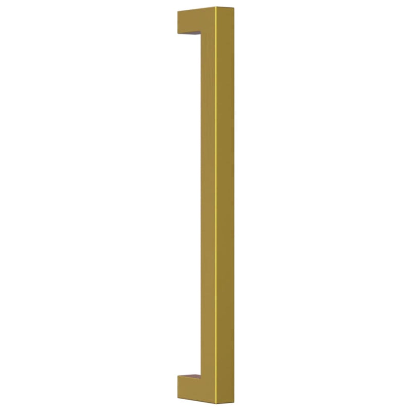 Mânere de dulap, 10 buc., auriu, 192 mm, oțel inoxidabil