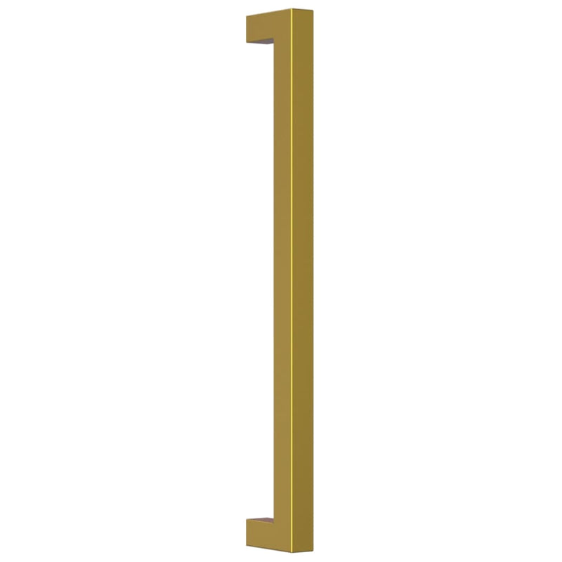 Mânere de dulap, 10 buc., auriu, 224 mm, oțel inoxidabil