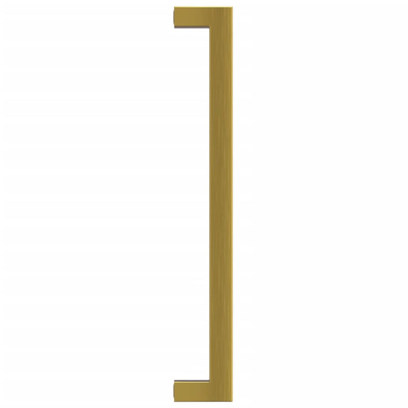 Mânere de dulap, 10 buc., auriu, 224 mm, oțel inoxidabil