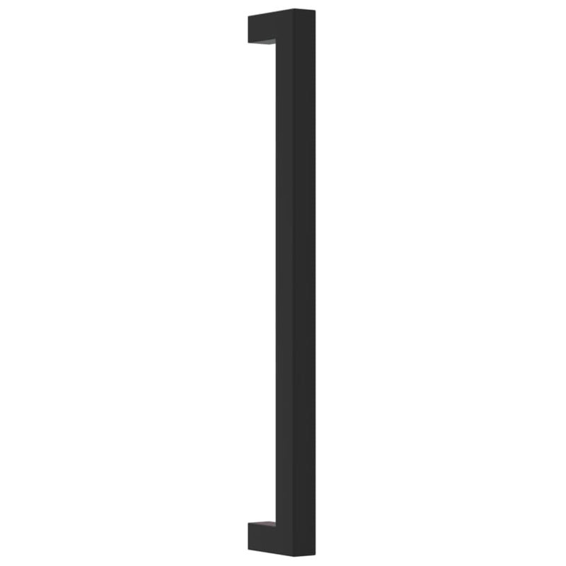 Mânere de dulap, 10 buc., negru, 224 mm, oțel inoxidabil