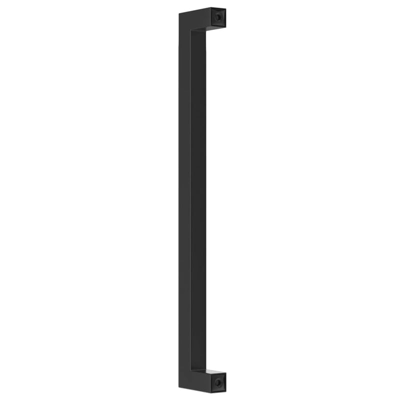 Mânere de dulap, 10 buc., negru, 224 mm, oțel inoxidabil