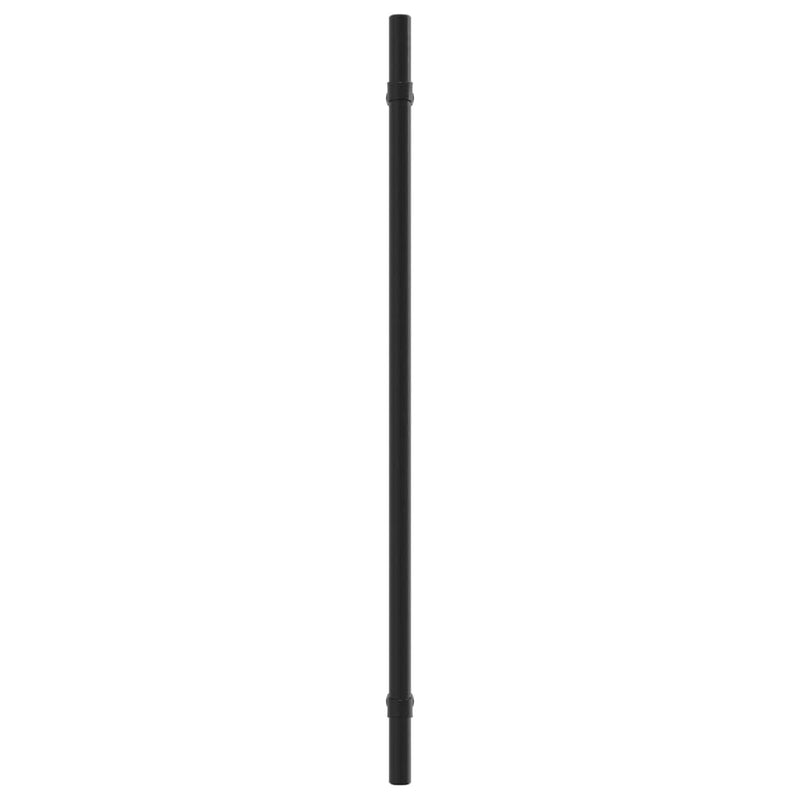 Mânere de dulap, 20 buc., negru, 320 mm, oțel inoxidabil