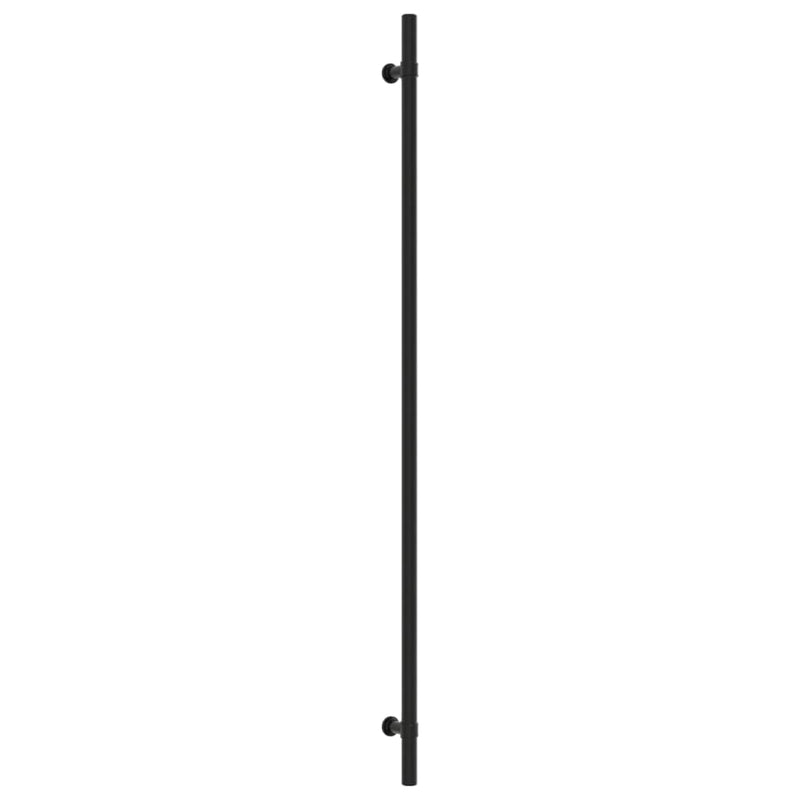 Mânere de dulap, 10 buc., negru, 480 mm, oțel inoxidabil