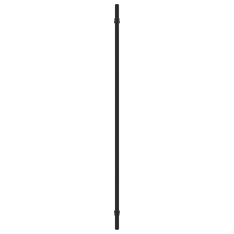 Mânere de dulap, 10 buc., negru, 480 mm, oțel inoxidabil