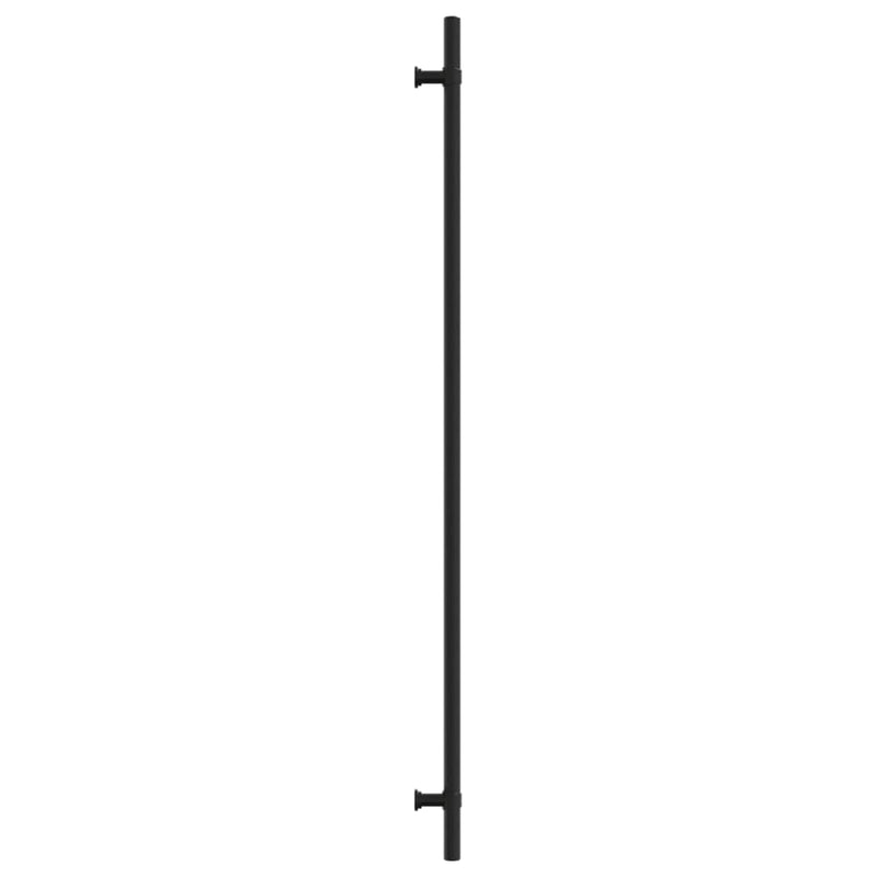 Mânere de dulap, 10 buc., negru, 480 mm, oțel inoxidabil