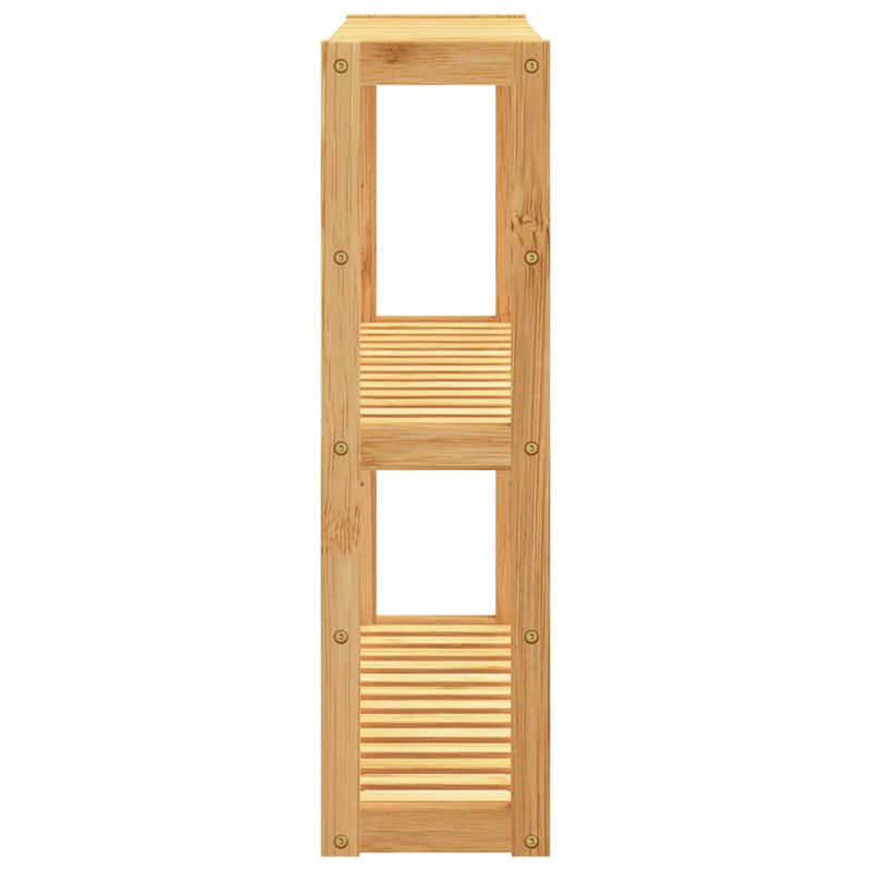 Etajeră de baie cu 3 niveluri, de perete, 60x15x54 cm, bambus