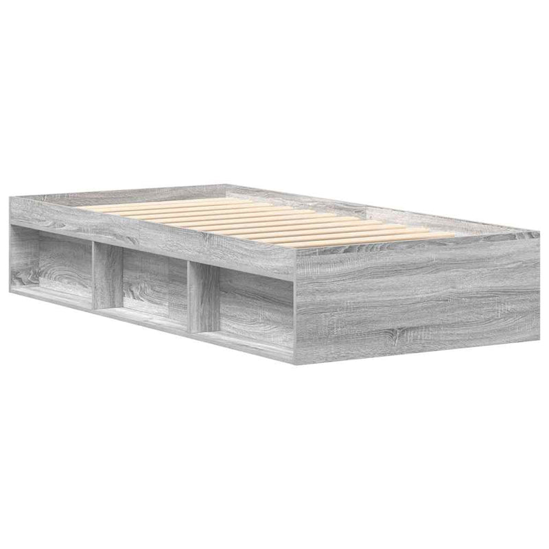 Cadru pat, sonoma gri, 90 x 200 cm