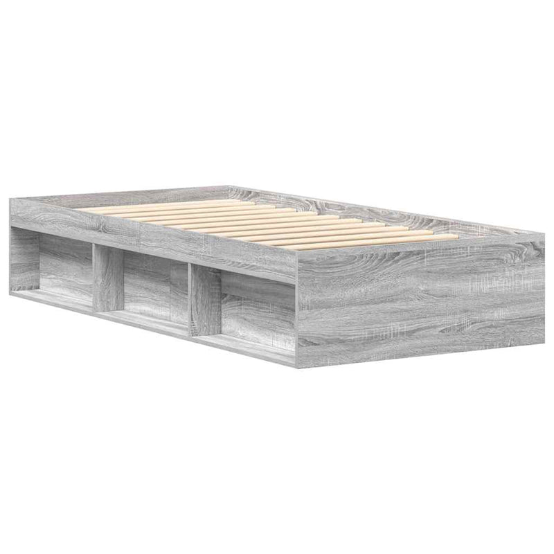 Cadru pat, sonoma gri, 90 x 200 cm