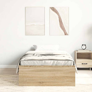 Cadru pat, stejar sonoma, 100x200 cm