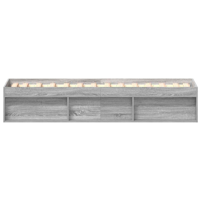 Cadru pat, sonoma gri, 90x190 cm