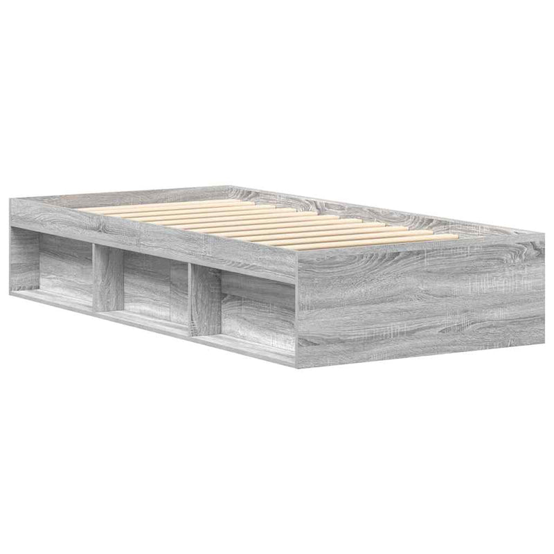 Cadru pat, sonoma gri, 90x190 cm