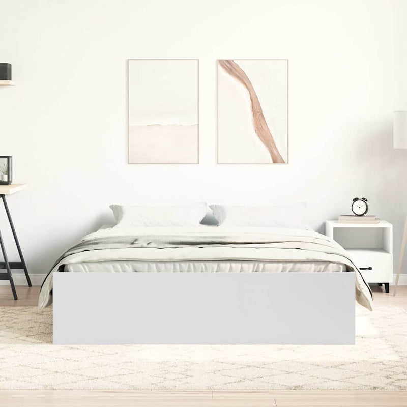 Cadru de pat, alb, 140x200 cm