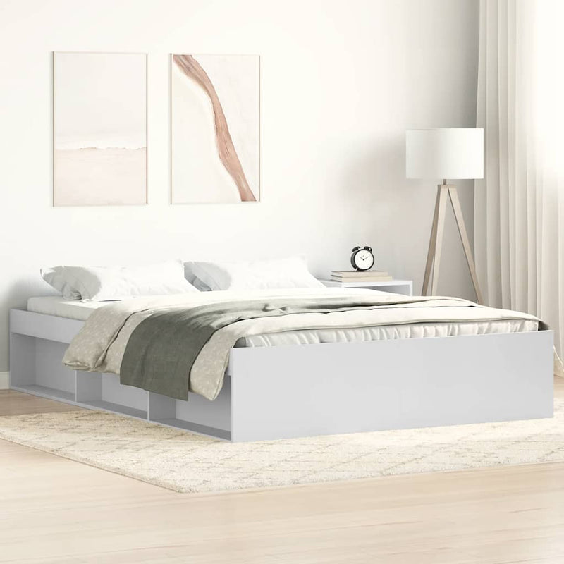 Cadru de pat King Size, alb, 150x200 cm
